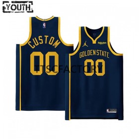 Camiseta Niños Golden State Warriors Personalizadas Jordan 2022-23 Statement Edition Navy Swingman